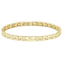 Lacoste Gliederarmband für Damen Kollektion METROPOLE in Gelbgold mit