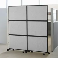 Vevor Raumteiler Trennwand Paravent Schallschutzwand Doppelpanel, tragbare Bürotrennwand mit