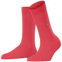 Burlington Socken in unifarbenem Design Modell 'LADY', Rot, 36-41
