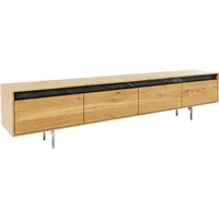 DeLife Designer-Lowboard Stonegrace 200 cm Eiche Natur Schiefer 4