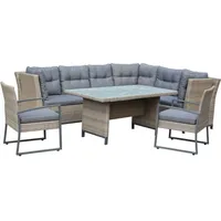 Primaster Gartenmöbel-Set Elba Rattan/Aluminium