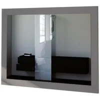 Vladon Spiegel, Grau, Holzwerkstoff, 75.5x59.7x2 cm, Spiegel, Wandspiegel