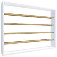 VCM Gewürzregal Esaldi ca. 80x60x10 cm Weiß/Eiche
