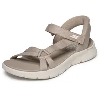 SKECHERS Go Walk Flex Illuminate Sandals, Taupe 36 EU