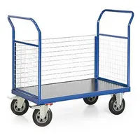 B2B Partner Plattformwagen - 3 Gitterwänden, 1000 x 700