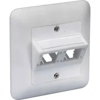 REICHLE Reichle&De-Massari DIN Anschlussdose 80x80, 2Port weiss 306006