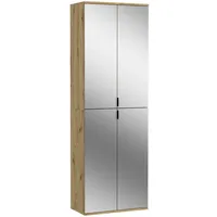 MID.YOU Schuhschrank Projekt X ca. 61x193 cm Artisan Eiche