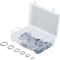 BGS TECHNIC Außen Seegerring-Sortiment, 78 Stück