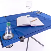 VCM Camping Tisch Faltbar Blau