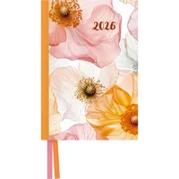 Neumann Bright Flowers Taschenkalender 2026 - Blumen-Design - Terminplaner