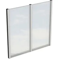 SKANHOLZ Carport-Seitenwand SKANHOLZ, grau (anthrazit), B:193cm H:200cm, Holzwerkstoff, Gartenhaus-Seitenwände,
