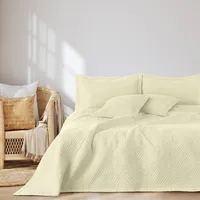 AmeliaHome Tagesdecke 170x270 cm Bettüberwürf zweiseitig Ultrasonic Steppung Polyester