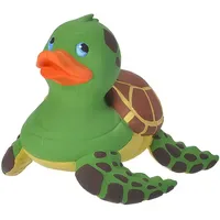 Wild Republic Rubber Duck Meeresschildkröte, Gummiente, Badewannen-Geschenke für Kinder,