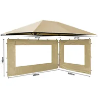 Quick Star Set Ersatzdach und 2 Seitenteile für Garten