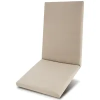 Beautissu Hochlehner Auflage 120 x 50 cm beige 1
