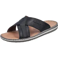 Rieker Herren 21082 Pantolette, Schwarz, 42 EU