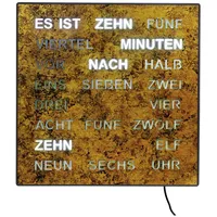 AMS Wortuhr 28,0 cm 1243 braun