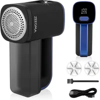 Zeegma LINTEE BLACK Fusselrasierer Elektrisch für Verschiedene Stoffe, 5W,