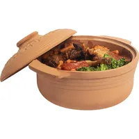 BROWIN BROWIN® Tonbräter Bräter aus Naturton Oval 4 Liter