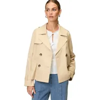 Zero Trenchjacke zweireihig mit Reverskragen Irish cream), | 34