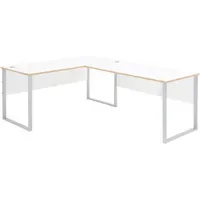 Innostyle Eckschreibtisch Memphis Eiche / Weiß