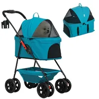 PawHut Hundewagen 3 in 1 Hundebuggy klappbar Transporttasche