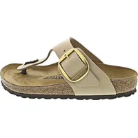 Birkenstock Zehentrenner Gizeh Big Buckle LENB Sandcastle in Beige,