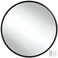 Tectake Runder Wandspiegel - 80 cm, Spiegel,