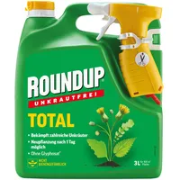 Roundup Unkrautfrei TOTAL, 3 Liter Sprühflasche, Unkrautvernichter, zur Bekämpfung