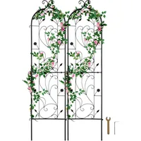 Vevor Rankhilfe, 38x152 cm, 2er-Set rostfreies Metallspalier für Gartenblumen,