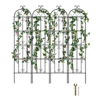 Vevor Rankhilfe für Kletterpflanzen, 51x220 cm, 4er-Set rostfreies Metallspalier