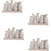 H&D Manufaktur Jinfa 4 Set aus 7 kleinen Vasen