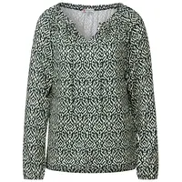 STREET ONE Langarmshirt in hunter green | Gr.: 36