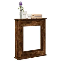 VidaXL - Kaminumrandung Räuchereiche 75x20x87,5 cm Holzwerkstoff