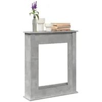 VidaXL Kaminumrandung Betongrau 75x20x87,5 cm Holzwerkstoff