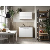 Respekta Küchenmöbel-Set 5 Merle 100 cm Weiß