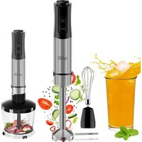 Zilan 5-in-1 Stabmixer Set – 1200W, 12 Geschwindigkeiten, Edelstahlgehäuse,