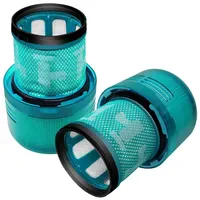 Sichler Haushaltsgeräte 2er-Set HEPA-Filter für Dyson V15-Modelle, waschbar, Reinigungsbürste