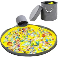 Kruzzel Korb Tasche für Spielzeug Bauklötze Matte Teppich Ordnung