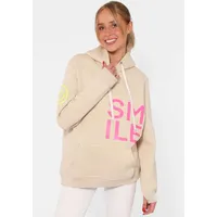 Zwilling Hoodie ""Alissa"", Damen, Gr. L/XL, beige, Sweatware, Obermaterial: