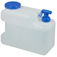 Relaxdays Wasserkanister 12 Liter blau/weiß 17 cm x 35,5