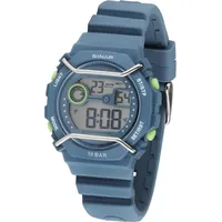 Sinar Jugenduhr Armbanduhr Digital Quarz Jungen Silikonband XE-69-5 Blau