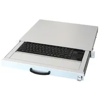 Aixcase AIX-19K1UKUSTP-W Tastatur Industriell USB, US International Weiß