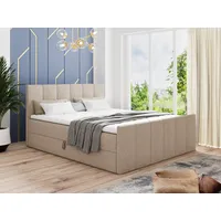 Sofnet Boxspringbett Star Lux mit Fußteil, 2 Bettkästen und