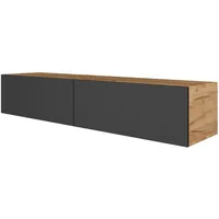 Planetmöbel West TV-Schrank, Fernsehtisch 160 cm lang, TV-Board hängend