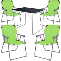 Mojawo Mojawo, 5-tlg Camping Set Gartenmöbel Campingtisch + 4
