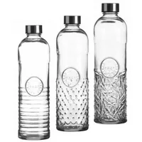 Emilja 3 Glasflaschen 1L "1841" in verschiedenen Designs -