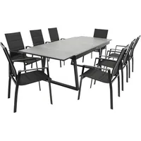 DEGAMO Reims Set 9-tlg. Schwarz