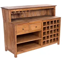 DESIGN DELIGHTS Design BARSCHRANK PUREWOOD | 150x110x55cm(BxHxT) | Shabby