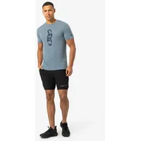 Super.natural Carabineri Kurzarm-t-shirt - Flint Stone / Blueberry -